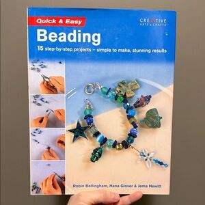 Vintage 2004 Creative Arts & Crafts Beading Book Hardcover for Beginners Bead